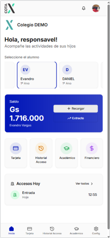 CotaX Colegios - App para padres